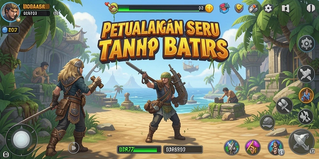 Screenshot gameplay <strong>IDR77</strong> menampilkan aksi petualangan yang seru.