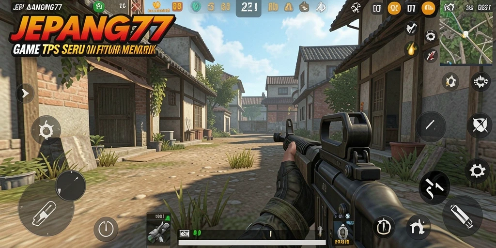 Tangkapan layar menampilkan aksi intens dalam game TPS JEPANG77.