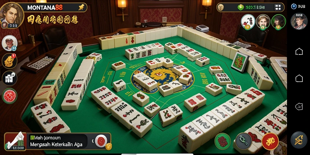 Tangkapan layar dari permainan Mahjong yang menarik di MONTANA88.