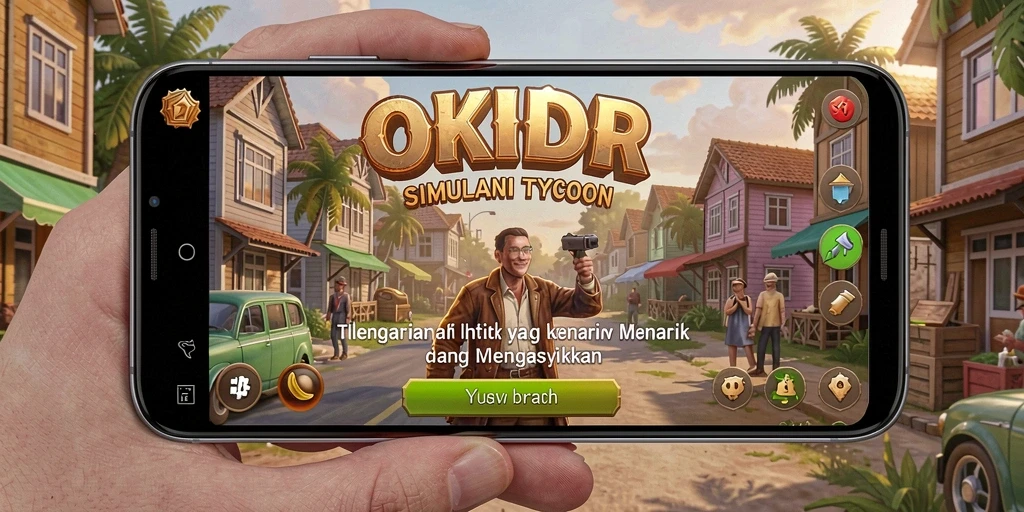 Tampilan gameplay OKIDR yang seru dan penuh strategi Tycoon.
