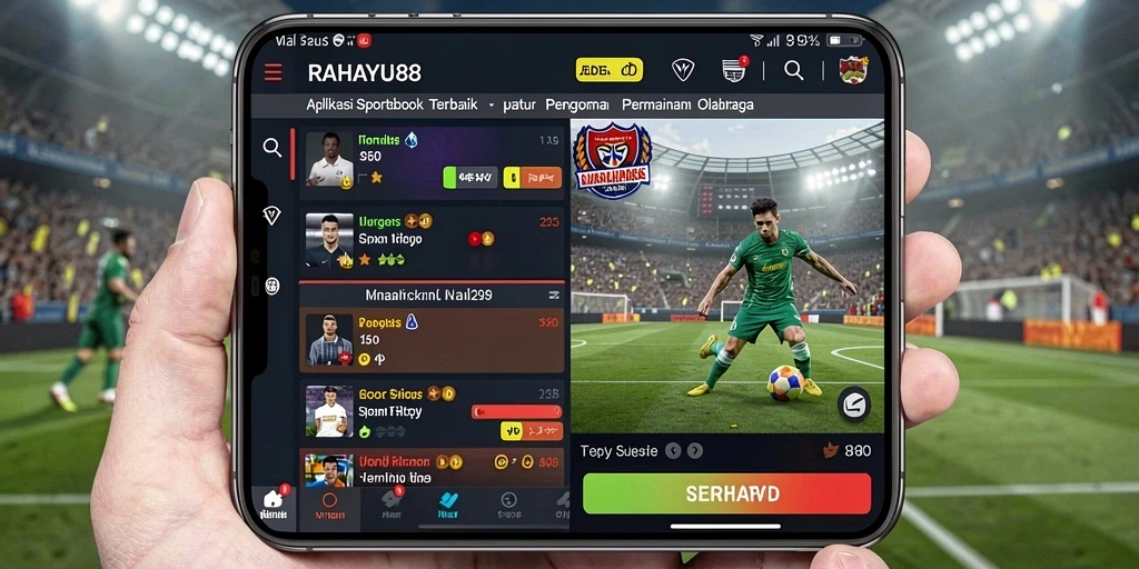 Tampilan gameplay taruhan olahraga yang menarik dan interaktif.