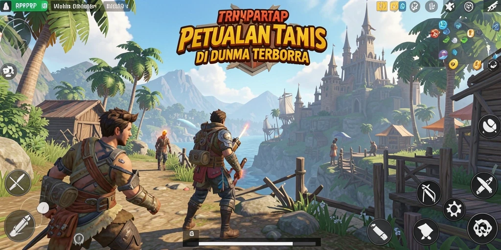 Gameplay RPRPRP yang menampilkan dunia terbuka yang luas dan interaktif.