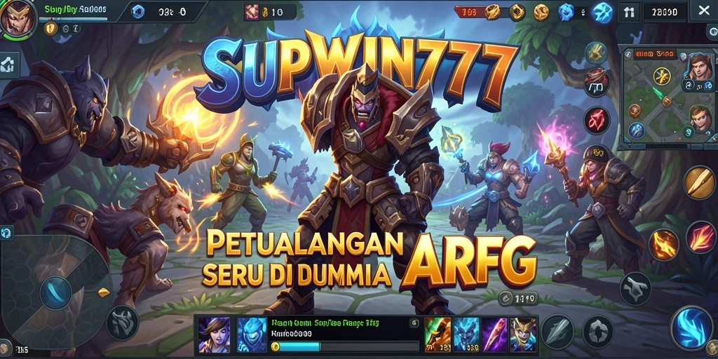 Tampilan gameplay petualangan di dunia fantasi ARPG SUPWIN777.