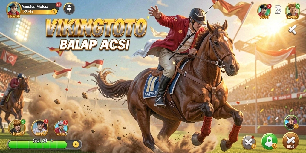 Gameplay memukau dalam balapan VIKINGTOTO yang penuh aksi.